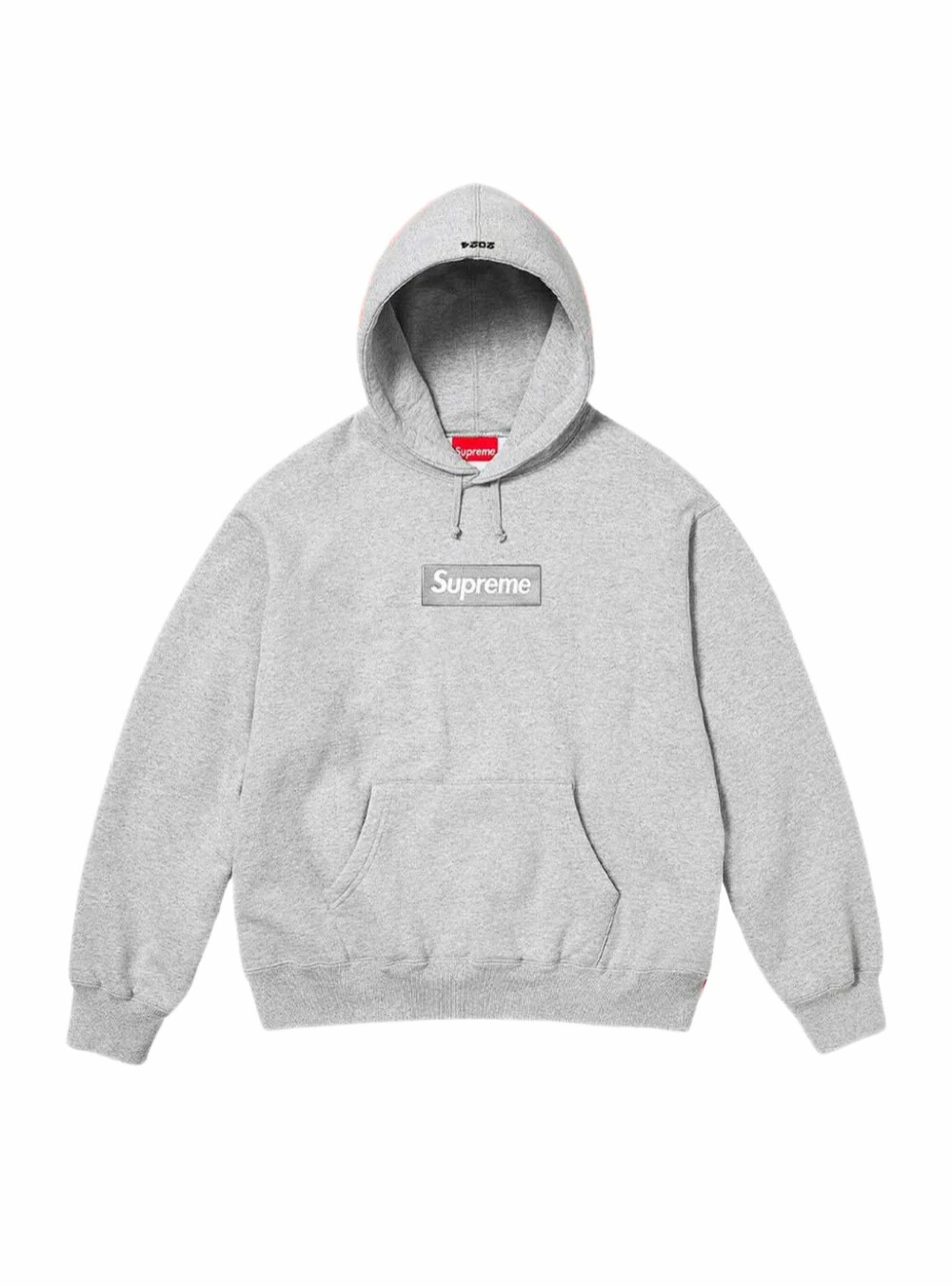 Supreme Box Logo Hooded Sweatshirt Heather Grey (FW24)