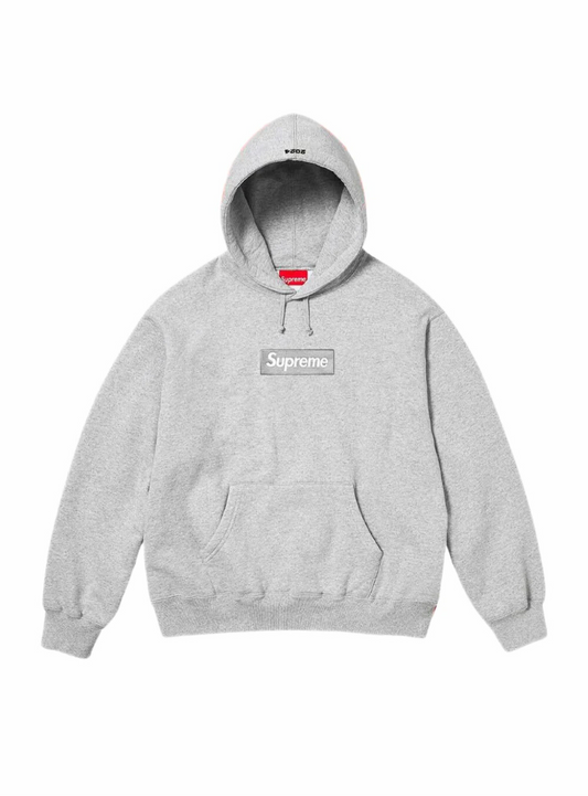 Supreme Box Logo Hooded Sweatshirt Heather Grey (FW24)
