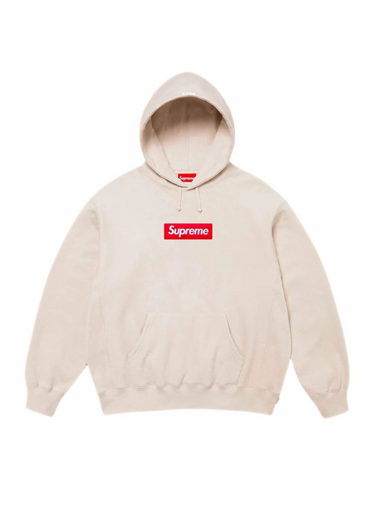 Supreme Box Logo Hooded Sweatshirt Cream (FW24)